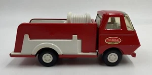 Mini camión de bomberos Tonka vintage 5-3/4 pulgadas rojo blanco 55250 sin escaleras años 70 - Imagen 1 de 6
