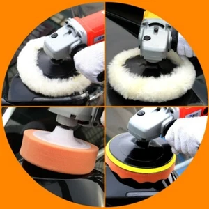 18Pc 180mm Buffing Waxing Polishing Sponge Pads Kit Set For Car Polisher Drill - Bild 1 von 12