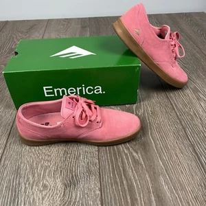 emerica shoes ROMERO Laced Sneaker Pink 7.5 Active Skateboard - Picture 1 of 6