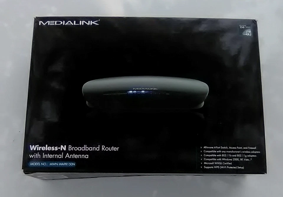 Medialink Wireless N Broadband with Internal Antenna 150 Mbps 4 Port Switch - Image 1 of 4