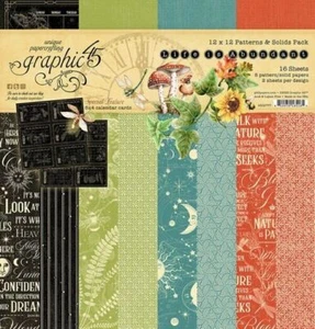 GRAPHIC 45 "LIFE IS ABUNDANT" 12X12 PATTERN & SOLID PAPER PACK SCRAPJACK'S PLACE - Picture 1 of 9