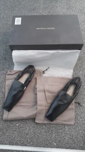 Bottega Veneta Men s Leather slippers, Black, EU 37 plus - Picture 1 of 4