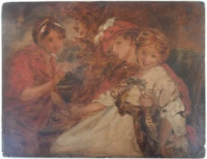 Dipinto olio schizzo SIR JOSHUA REYNOLDS indovino IMPORTANTE ARTISTA BRITANNICO - Foto 1 di 12