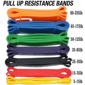 Set Fasce di Resistenza Pull Up Resistenti Tubo Esercizio Assistito Allenamento Palestra Casa - Foto 1 di 16