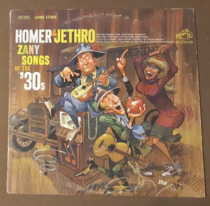 Homer & Jethro Zany Songs of the 30's by RCA Records 33rpm VINYL LP - Picture 1 of 3