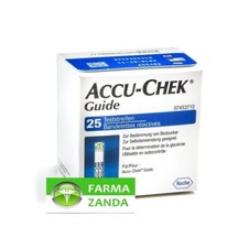 Accu-Chek Guide 25 Strisce Reattive glucosio sangue glicemia SCAD 12/2021