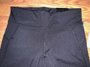 LADIES MEDIUM AEROPOSTALE LIVE LOVE DREAM THE PERFECT LEGGING~BLACK~ACTIVE~NEW - Picture 1 of 8