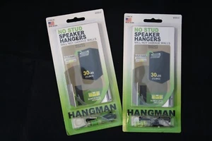 SET BESTEHEND AUS 2 Hangman Produkten ohne Bolzen Lautsprecher hängendes Kit hält 30 Pfund - Bild 1 von 3