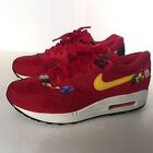 Nike Air Max 1 Aloha Low Suede Trainers 528898-602 Red/Yellow UK5/US7.5/EU38.5