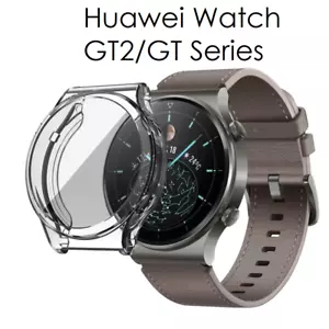 Coque Etui Protection Huawei Watch GT/GT2 Pro Intégrale TPU Souple Transparent - Bild 1 von 4