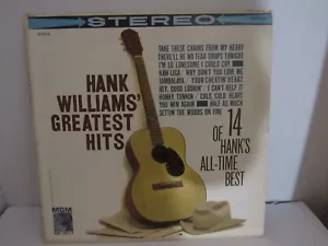 HANK WILLIAMS - GREATEST HITS - 1961 - SE 3918 -COuntry - Imagen 1 de 3