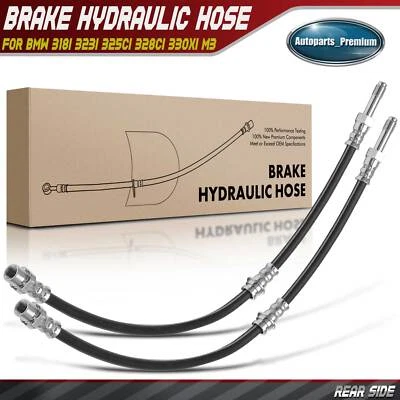 2x Manguera hidráulica de freno trasero L&R para BMW E36 E46 318i 323i 325Ci 328Ci 330xi M3 Foto 1 de 4