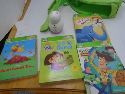 Leap frog Tag Junior Lot Book Reader Reading System 4 Books Carrying Case - Image 1 of 4
