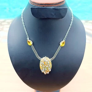 Agate Natural Gemstone Necklace 925 Sterling Silver Handmade Design Jewelry - Bild 1 von 7