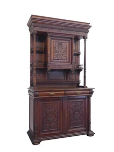 Buffet Küchenschrank Buffetschrank Antik um 1880 aus Eiche B: 138 cm (10052) - Bild 1 von 10