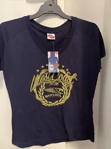 AFL West Coast Eagles Ladies Printed Tshirt Size 14 Jersey Football - Picture 1 of 4