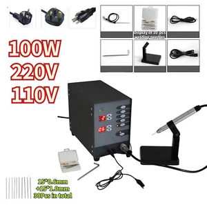 100W Automatisches Impuls Argon Schweißgerät Punktschweißgerät 220V 110V mit 30 Stück Nadel - Bild 1 von 15