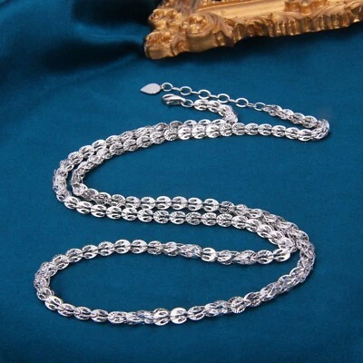 Collar de eslabones de pluma de fénix de la suerte con cadena de plata esterlina 925 real para mujer 7,6 g Foto 1 de 4