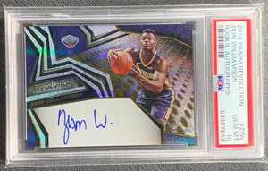 2019-20 Panini Revolution Zion Williamson Rookie Autograph RC Auto PSA 10