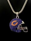 Chicago Bears Helmet Pendant With Necklace