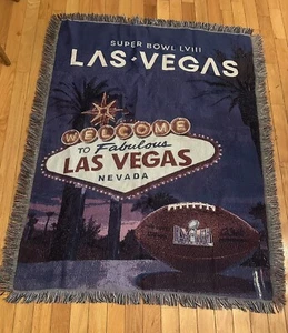 NFL Super Bowl LVlll 36 2024 Tapestry Throw Blanket 60"x45" Northwest, TOP - Bild 1 von 7