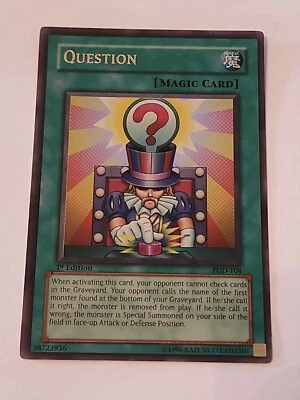 Yugioh Question PGD-104 1st Edition Ultra Rare Mint - Image 1 of 4
