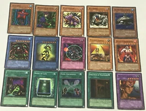 (15) Different Varietes of Yugioh Cards Trap Cards Magic Cards Free Shipping - Picture 1 of 3