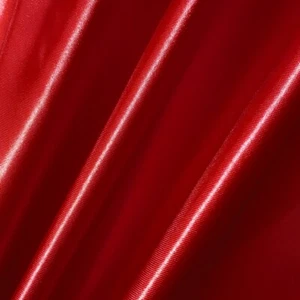 Shiny Bridal Medium CHRISTMAS RED Satin Fabric Charmeuse 60" Shiny by the yard  - Picture 1 of 6