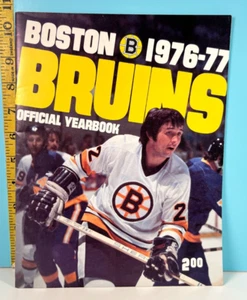 1976-77 Boston Bruins Hockey Official Yearbook HIGH GRADE - Picture 1 of 5