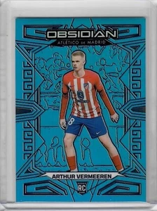 2023-24 Panini Obsidian Electric Etch Neon Blue #147 Arthur Vermeeren 6/15 RC - Picture 1 of 2