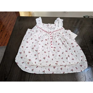 Nuevo con etiquetas Pijama Capri Lanz of Salzburg Fresa Jubileo Algodón Césped - Talla M - Imagen 1 de 7