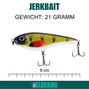 ✅Elbfang Jerkbait / 90mm / 21g / Jerkbait Hecht - Hecht Köder - Bild 1 von 2
