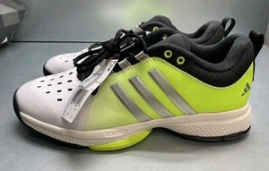 New Adidas Pickleball Shoes Court PB White Volt Silver Tennis Mens Size 10.5 - Picture 1 of 13