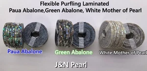 AA Grade Laminated Abalone & Mother of Pearl Flexible Purfling Selected Color - Picture 1 of 13
