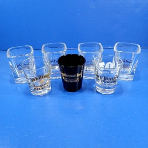 Konvolut 7 Jack Daniels Whiskey Schnapsgläser Racing, Tennessee Honig - Bild 1 von 9