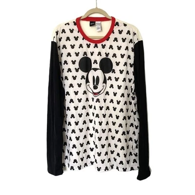 Camisa Unisex De Colección Disney Mickey Mouse Estilo Callejero Look Bloques de Color Manga Larga XXL Foto 1 de 4