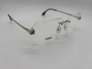 NEW FENDI FE50035U 032 GOLD RIMLESS SUNGLASSES 59-13-145mm Comes w/Full Set - Picture 1 of 6