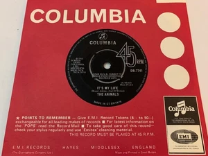 ANIMALS It's My Life / I'm Going To Change The World 1965 UK Columbia DB7741 VG+ - Picture 1 of 2