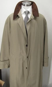 BROOKS BROTHERS classic fly front trench coat w/ removable wool lining 44 L U81 - Picture 1 of 14