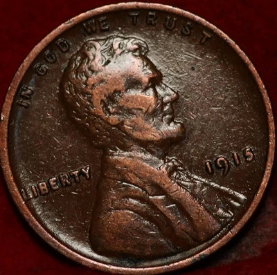 1915 Philadelphia Mint Copper Lincoln Wheat Cent - Image 1 of 2