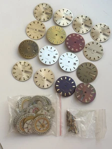 KONVOLUT VINTAGE UHR ZIFFERBLATT FÜR TEILE CCCR USSR RUSSISCHE SLAVA СЛАВА - Bild 1 von 7