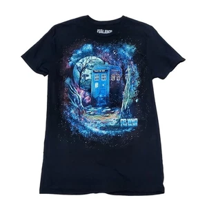 Camiseta negra Dr Who and The Daleks para hombre Camiseta Dr Who Police Call Box mediana 2017 - Imagen 1 de 7