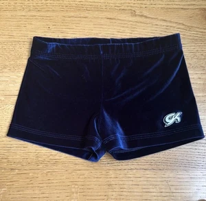 GK Dark Blue Kids Velvet Shorts - Picture 1 of 3