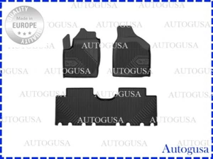 NEW LHD BLACK RUBBER FLOOR MATS CAR LINERS ALL WEATHER FOR FORD GALAXY 1995-2006 - Picture 1 of 4