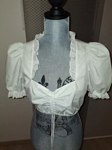 Dirndlbluse Stoiber Größe 36 weiß neu mit Etikett - Bild 1 von 7