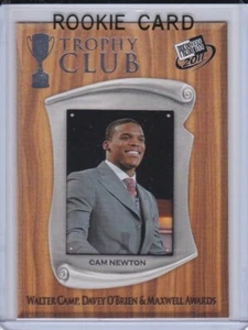 Tarjeta de novato Cam Newton 2011 Trophy Club Fútbol Auburn Tigers RC Panthers - Imagen 1 de 2