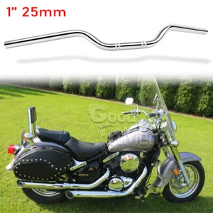 Manillar cromado 1" 25 mm manillar para Kawasaki Vulcan 800 900 1500 VN800 VN900 - Imagen 1 de 15