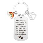 Pet Memorial Keychain Dog Die Sympathy Gift for Women Friends Cat Lovers