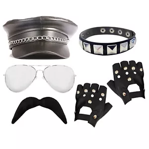 80'S POP ICON MERCURY FANCY DRESS ACCESSORIES BOHEMIAN RHAPSODY MUSIC ROCK STAR - Picture 1 of 7