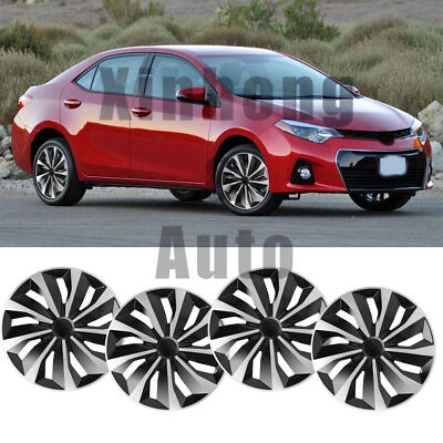 For Toyota Corolla 4x Wheel Covers 16" Snap On Hub Caps Fit R16 Tire & Steel Rim Foto 1 de 4